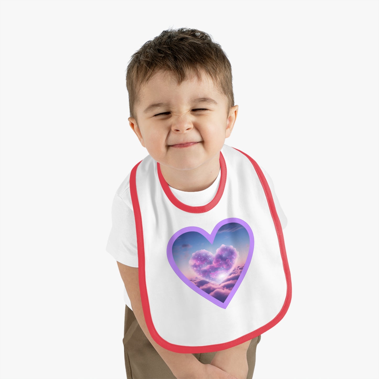 Heart Cloud 9 Neon - Baby Bib