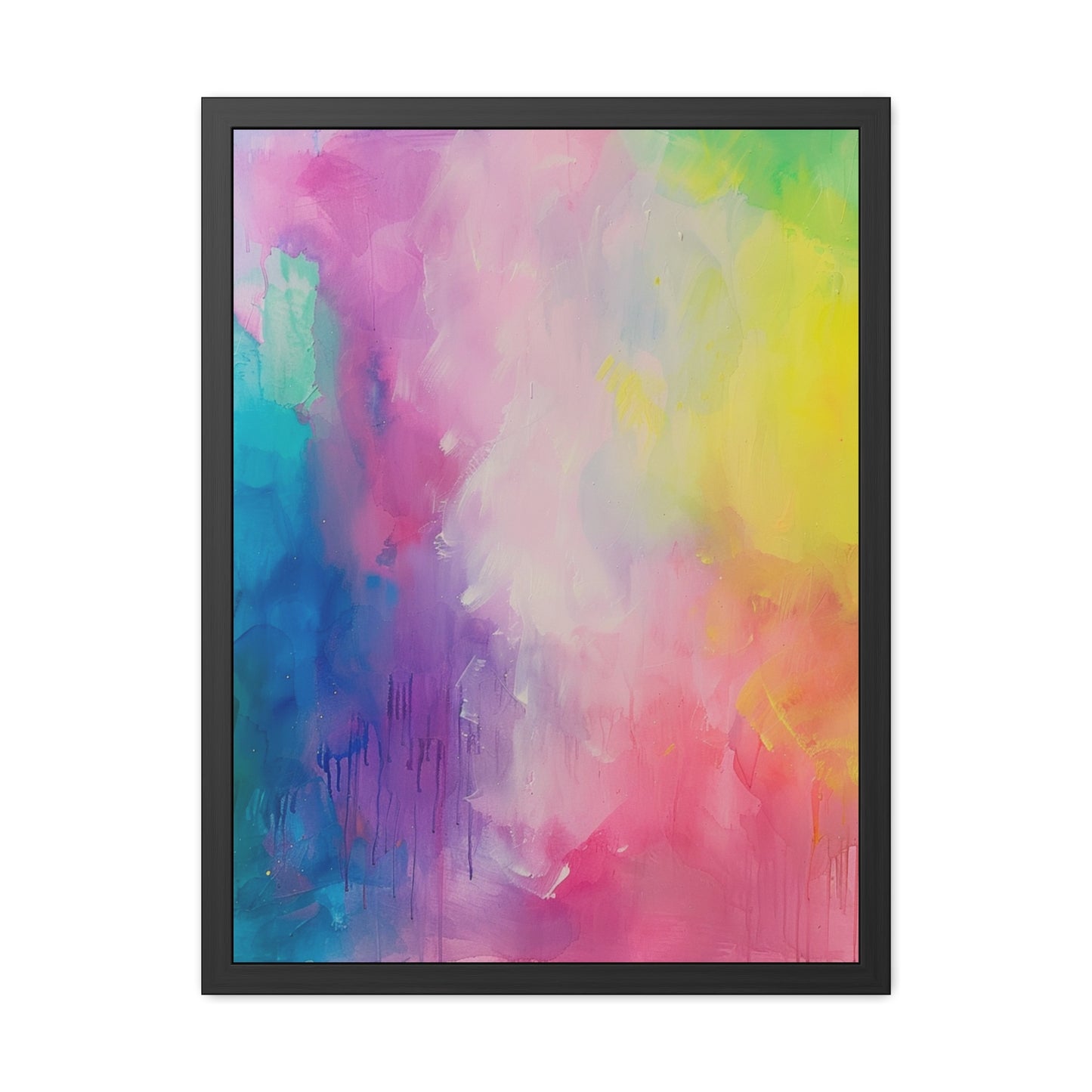Watercolor Modern Abstract - Framed Poster