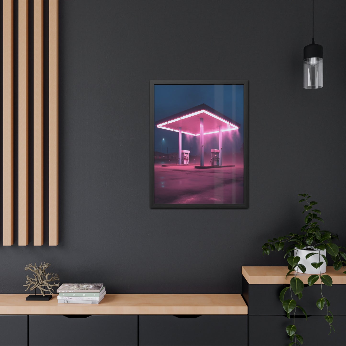 Neon Nostalgic - Framed Semi Glossy Poster
