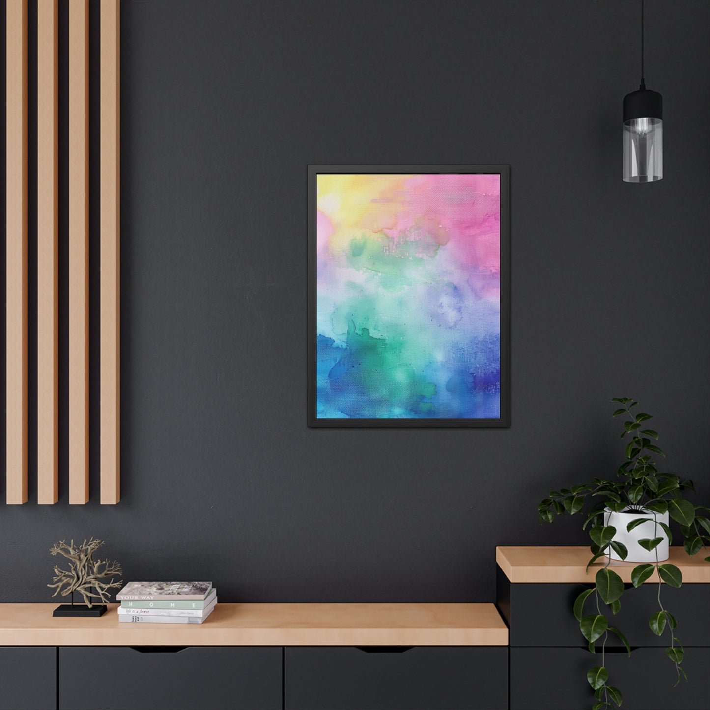 Watercolor Haven - Framed Art