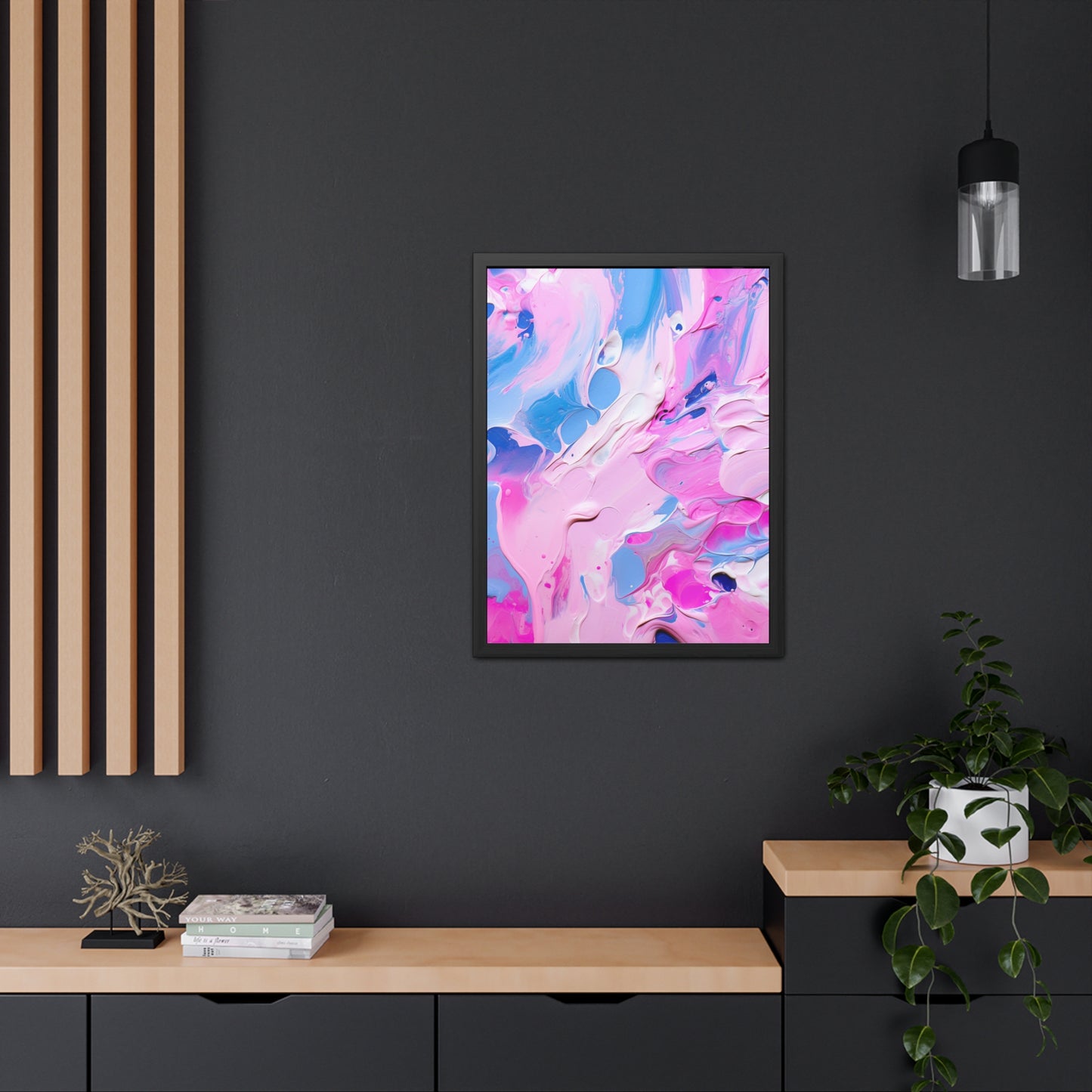 Acrylic paint art - Framed Poster