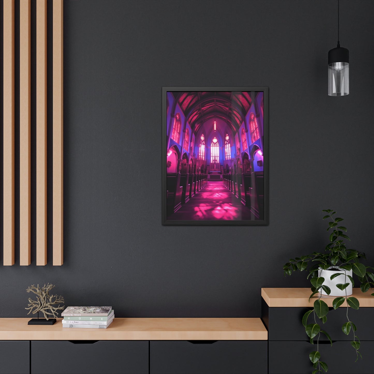 Abandoned Church Cosplay Art. - Framed Poster