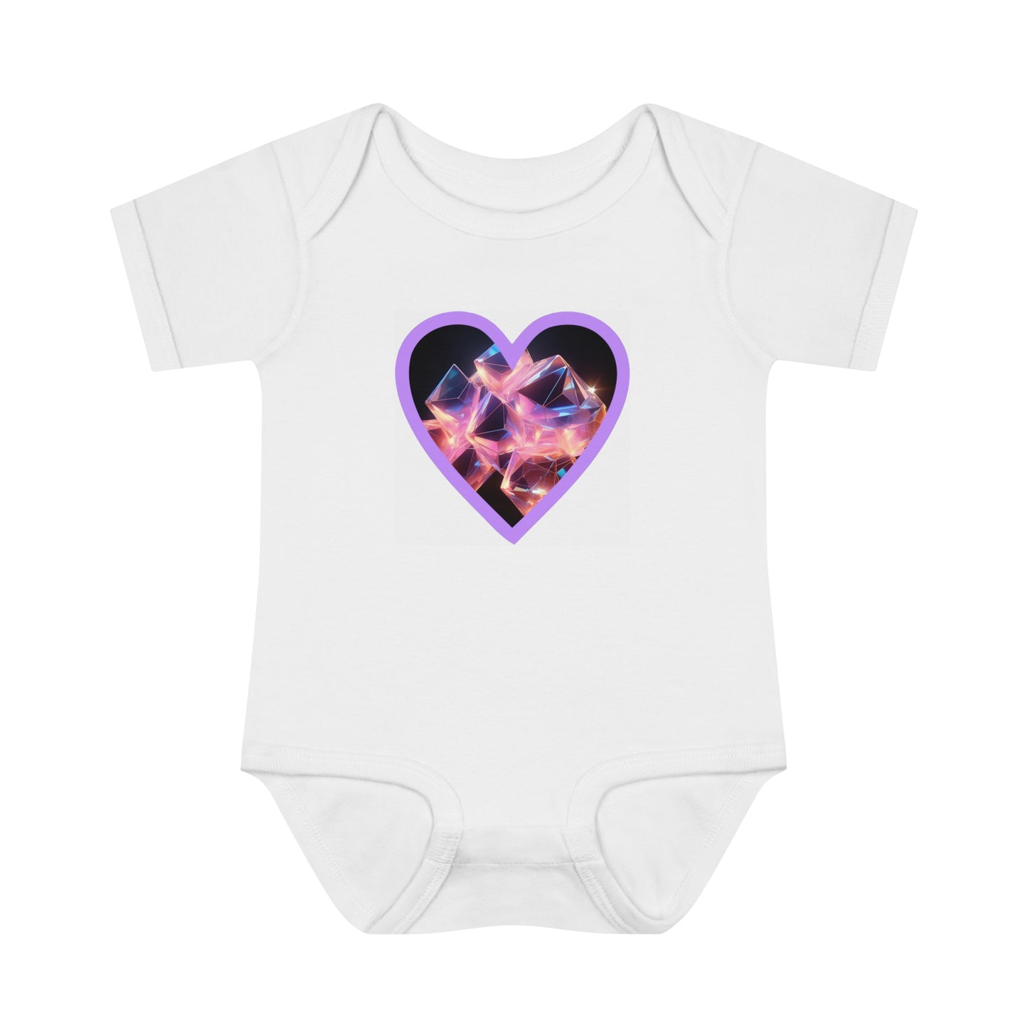 Neon Encased Diamonds Baby Onesie