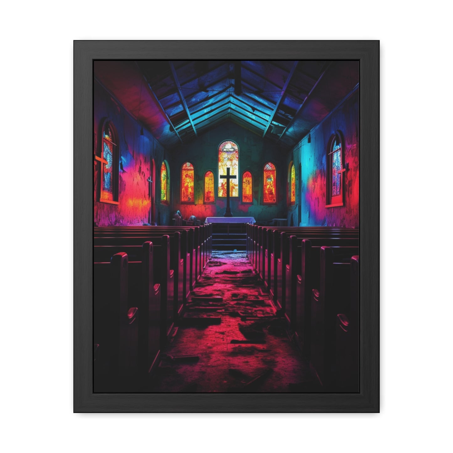 Abandoned Church - Framed Poster Art Inspo