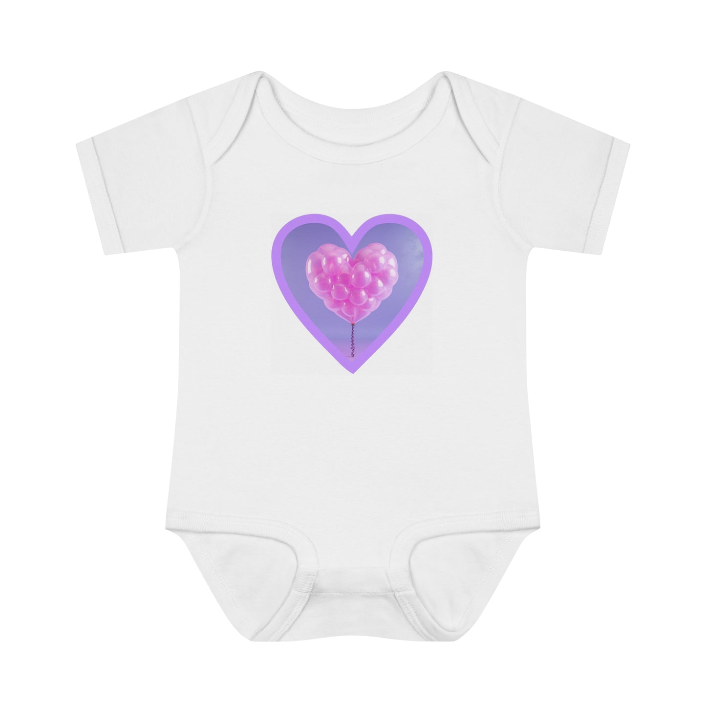 Baby Pink Girl Heart - Infant Baby-Suit