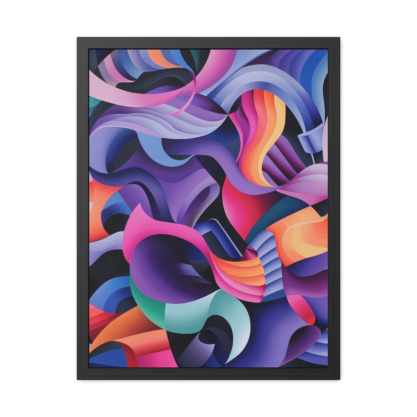 Geometric Purple - Framed Poster