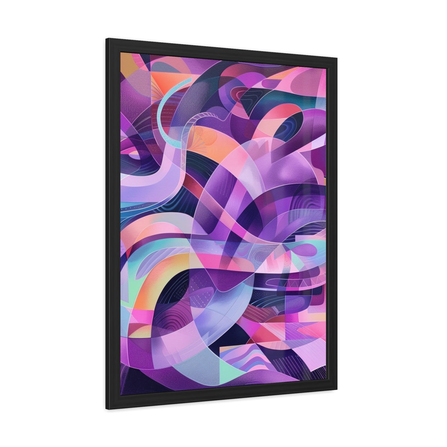 Geometric Purple- Framed Poster