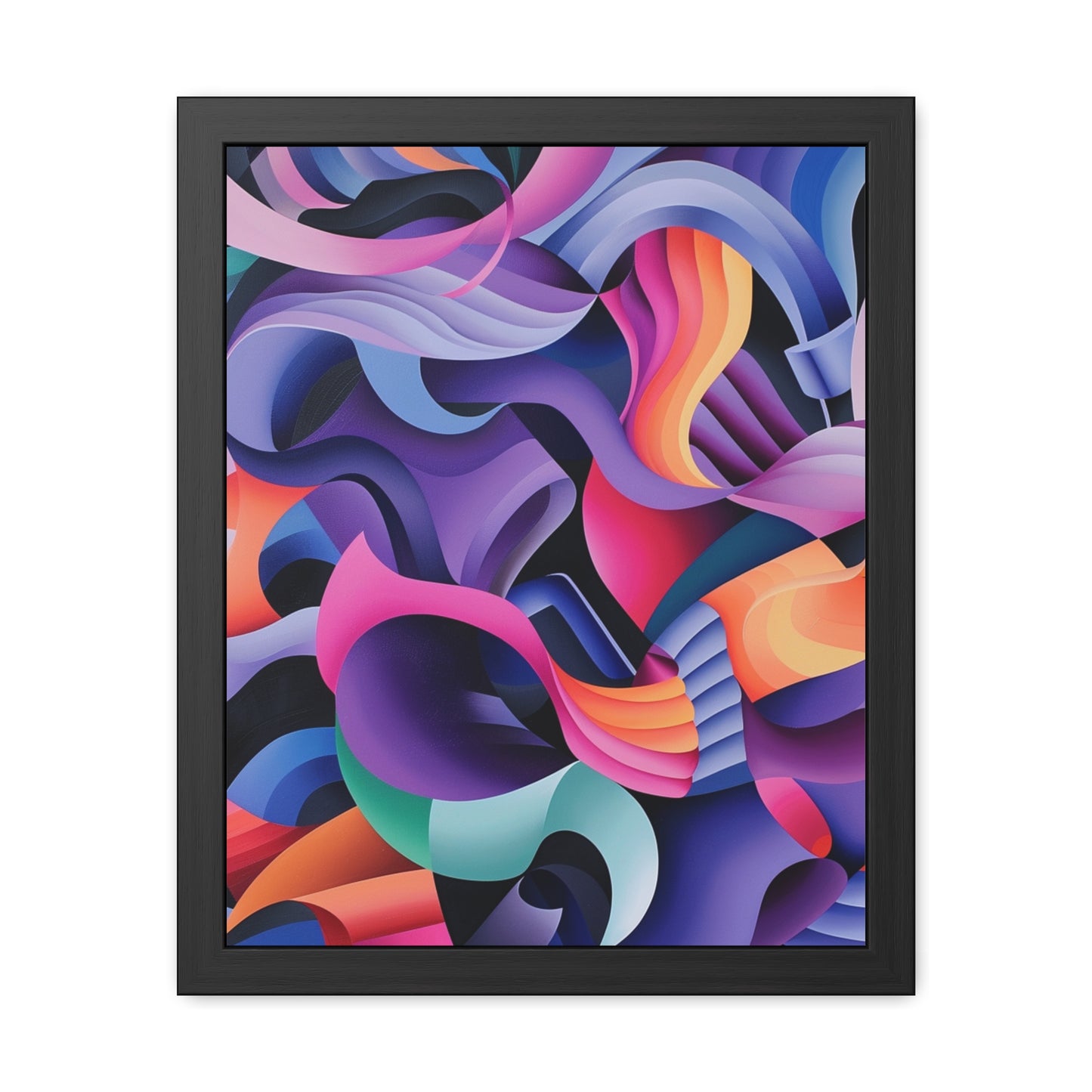 Geometric Purple - Framed Poster