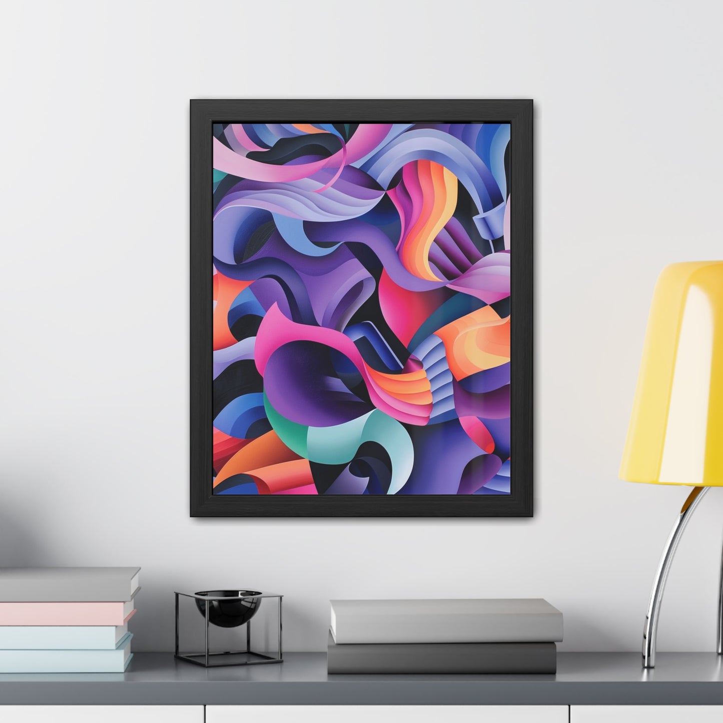 Geometric Purple - Framed Poster