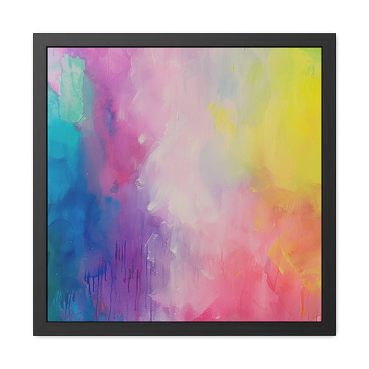 Watercolor Modern Abstract - Framed Poster