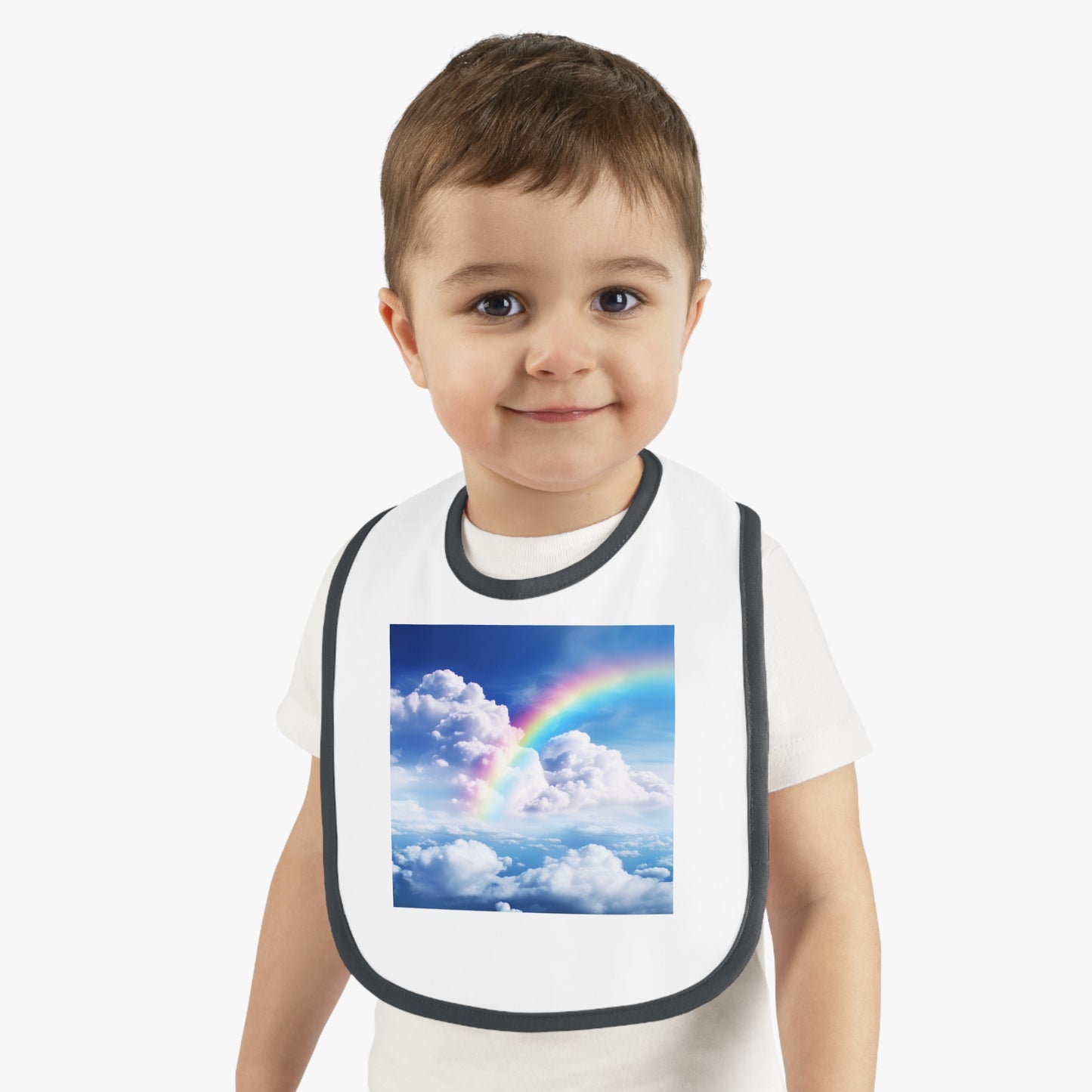 Rainbow Clouds  - Baby Bib