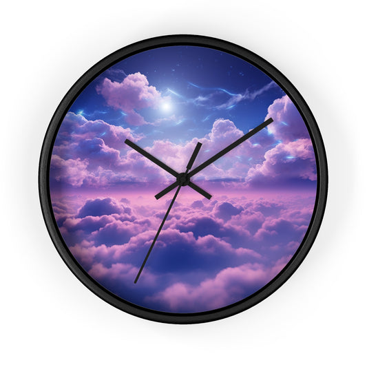 Purple Skies Escapade - Clock Art