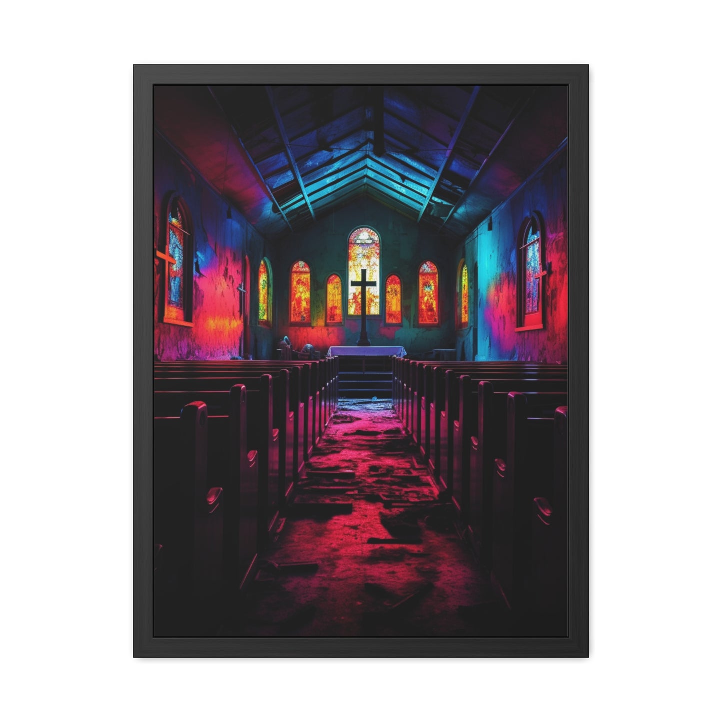 Abandoned Church - Framed Poster Art Inspo