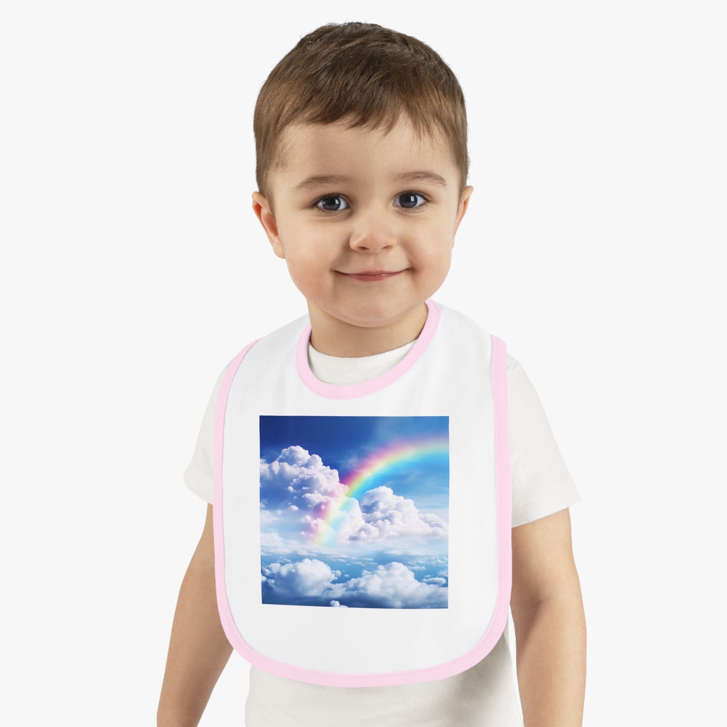 Rainbow Clouds  - Baby Bib