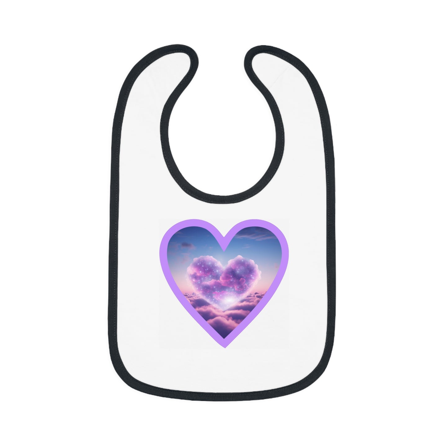 Heart Cloud 9 Neon  - Baby Bib