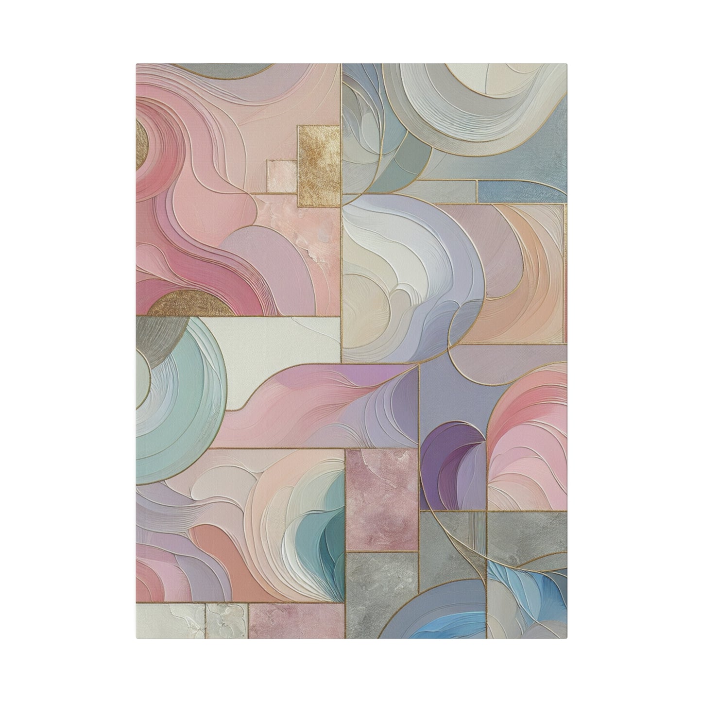 Pastel Watercolor Abstract - Canvas Art