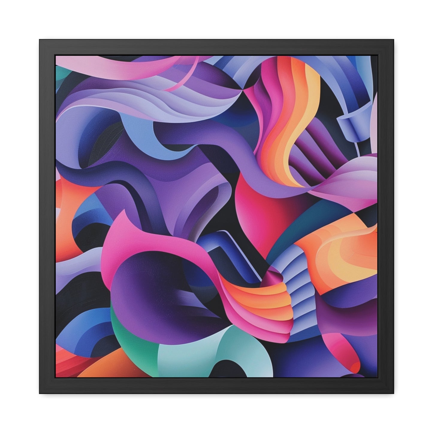 Geometric Purple - Framed Poster