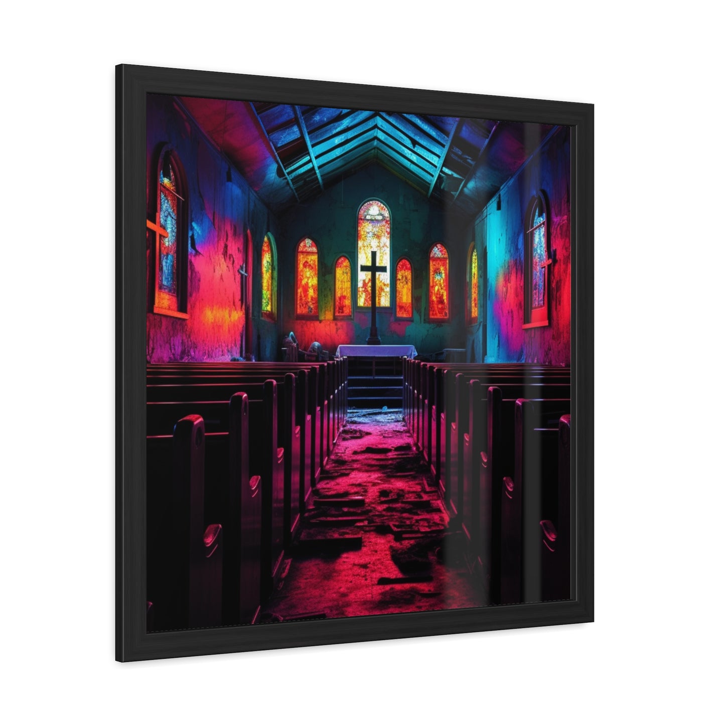 Abandoned Church - Framed Poster Art Inspo