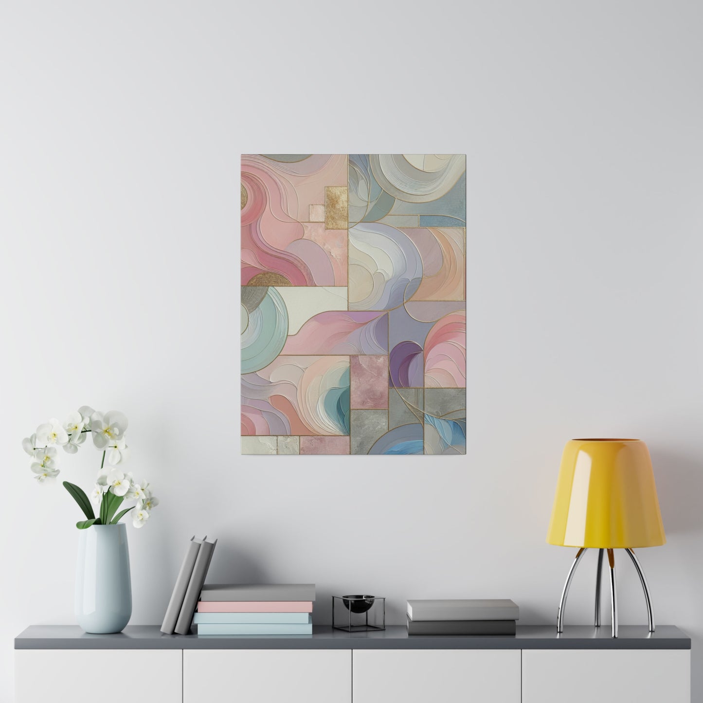 Pastel Watercolor Abstract - Canvas Art