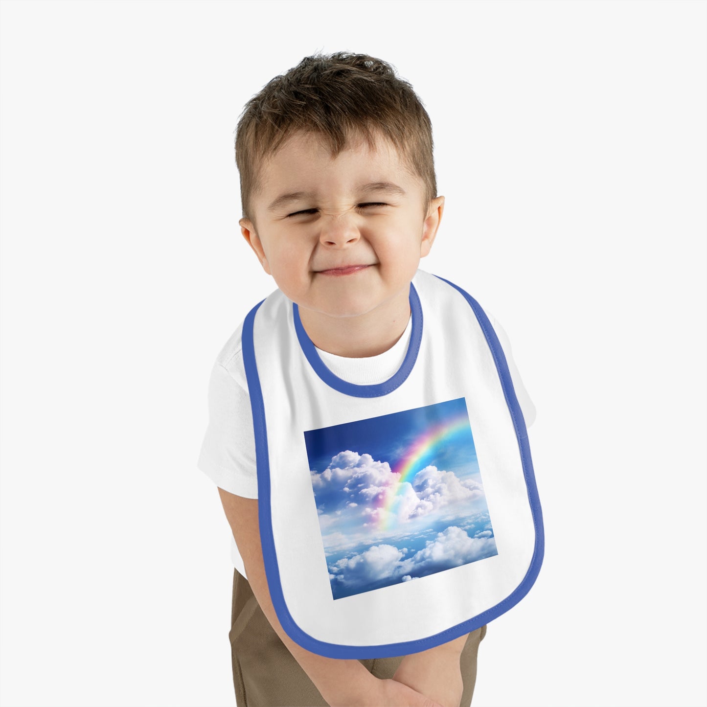 Rainbow Clouds  - Baby Bib