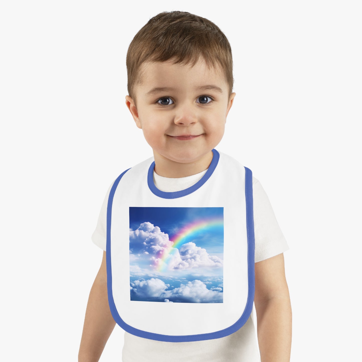 Rainbow Clouds  - Baby Bib