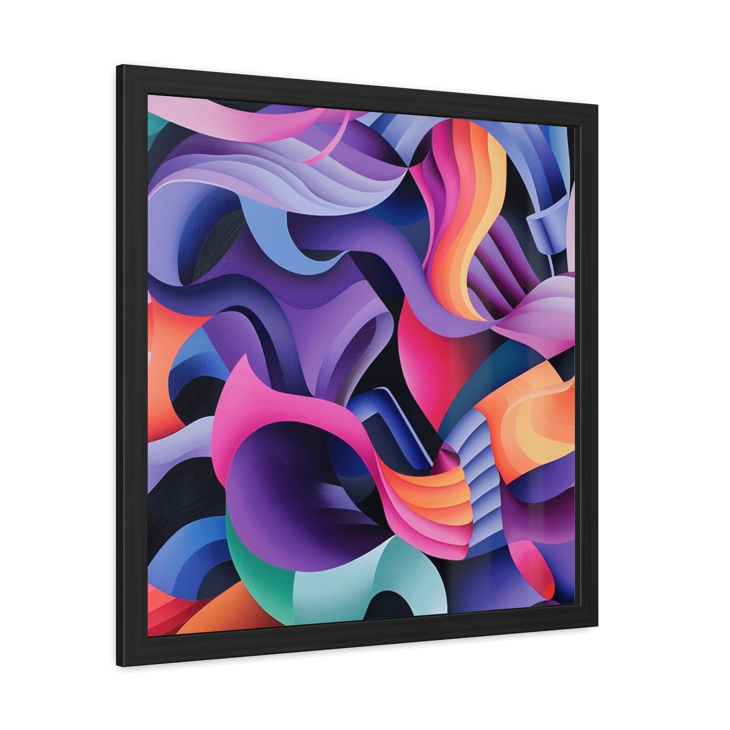 Geometric Purple - Framed Poster