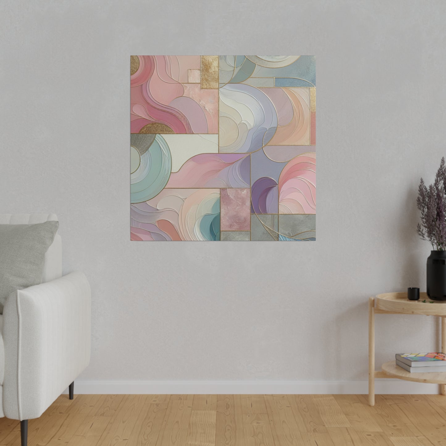 Pastel Watercolor Abstract - Canvas Art