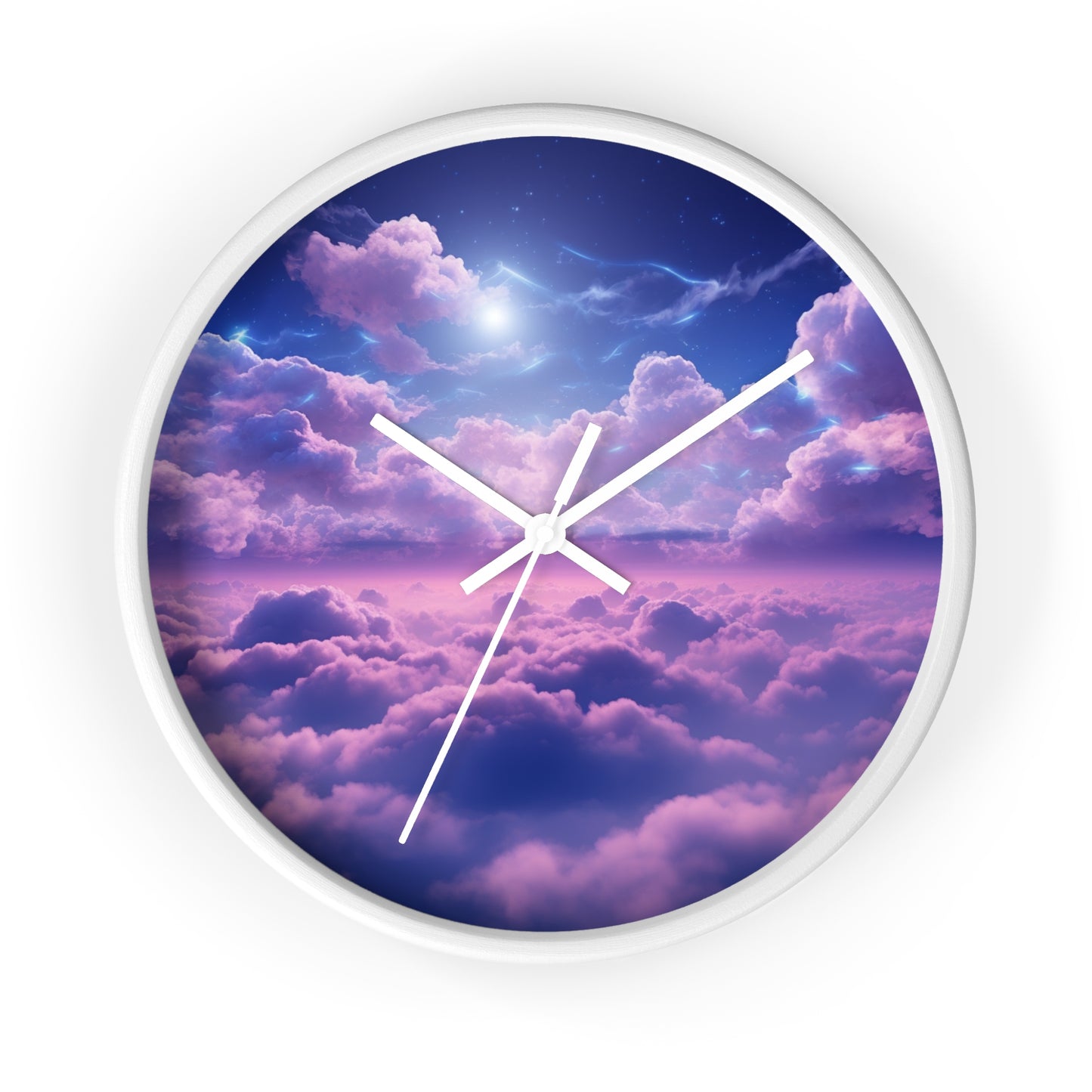 Purple Skies Escapade - Clock Art