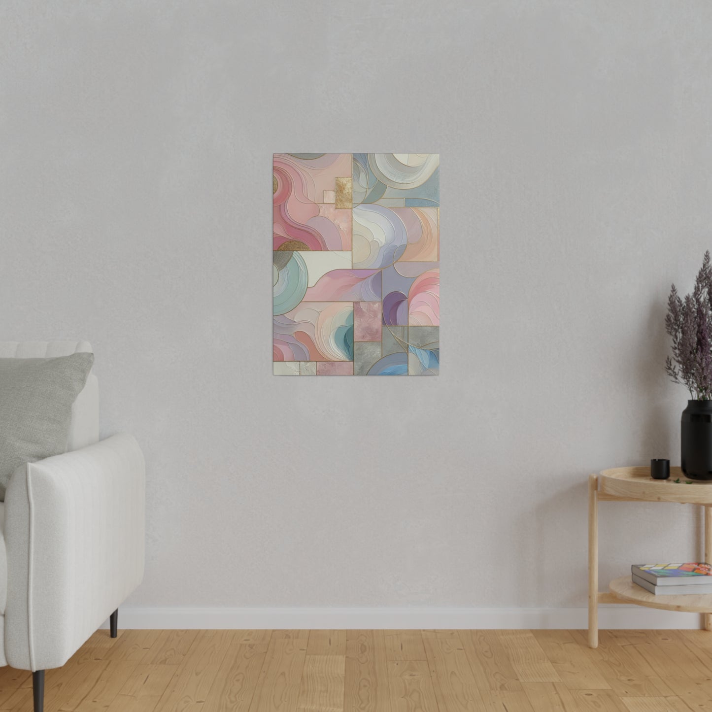 Pastel Watercolor Abstract - Canvas Art