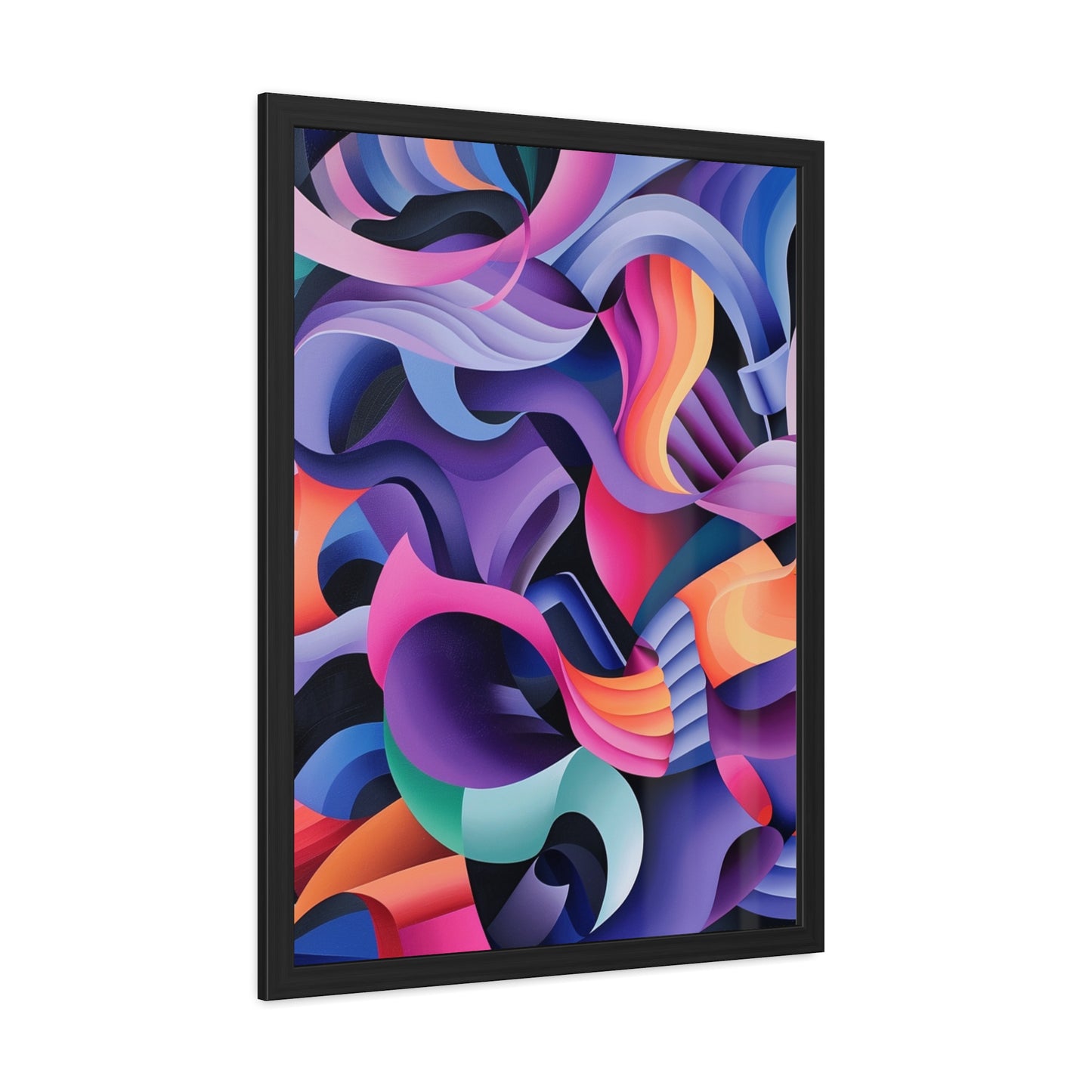 Geometric Purple - Framed Poster