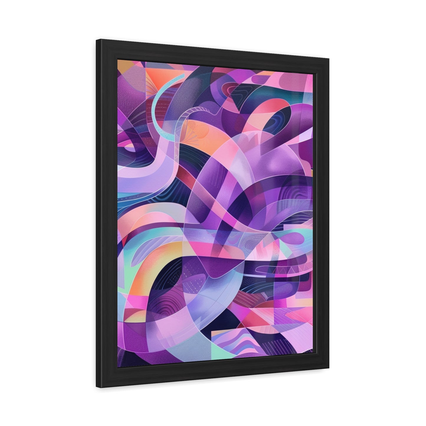 Geometric Purple- Framed Poster