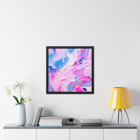 Acrylic  paint art - Framed Poster