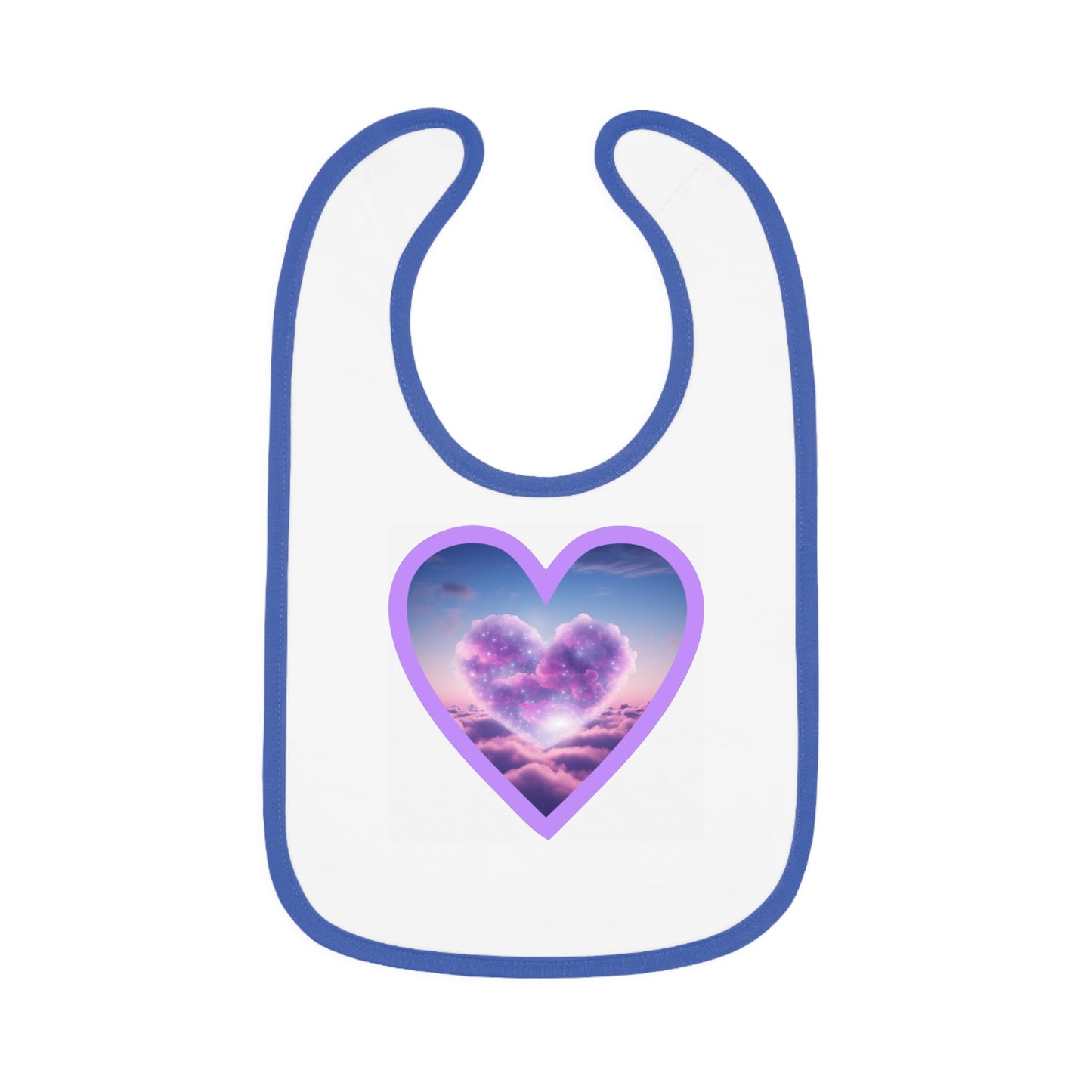 Heart Cloud 9 Neon  - Baby Bib