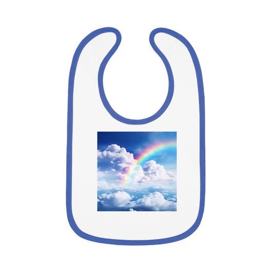 Rainbow Clouds  - Baby Bib