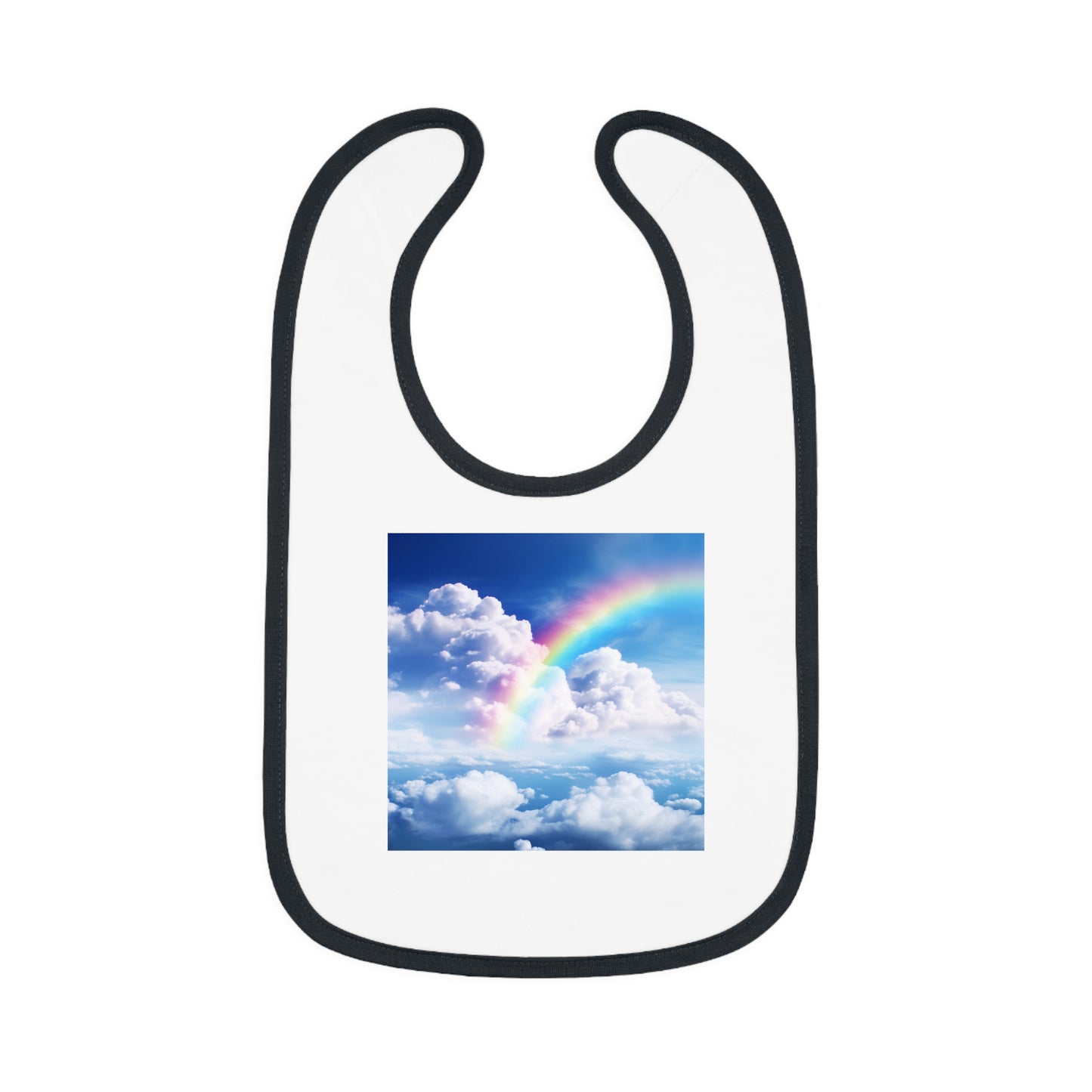 Rainbow Clouds  - Baby Bib