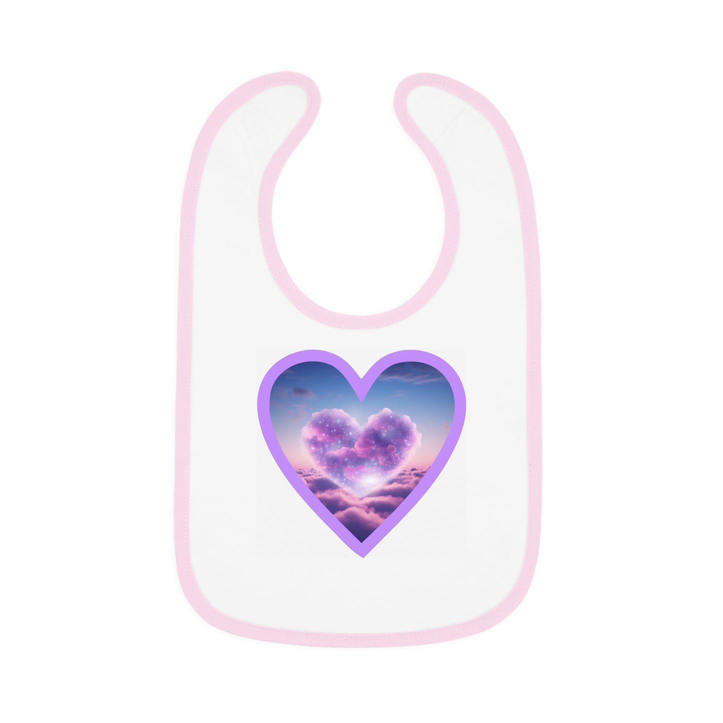 Heart Cloud 9 Neon  - Baby Bib