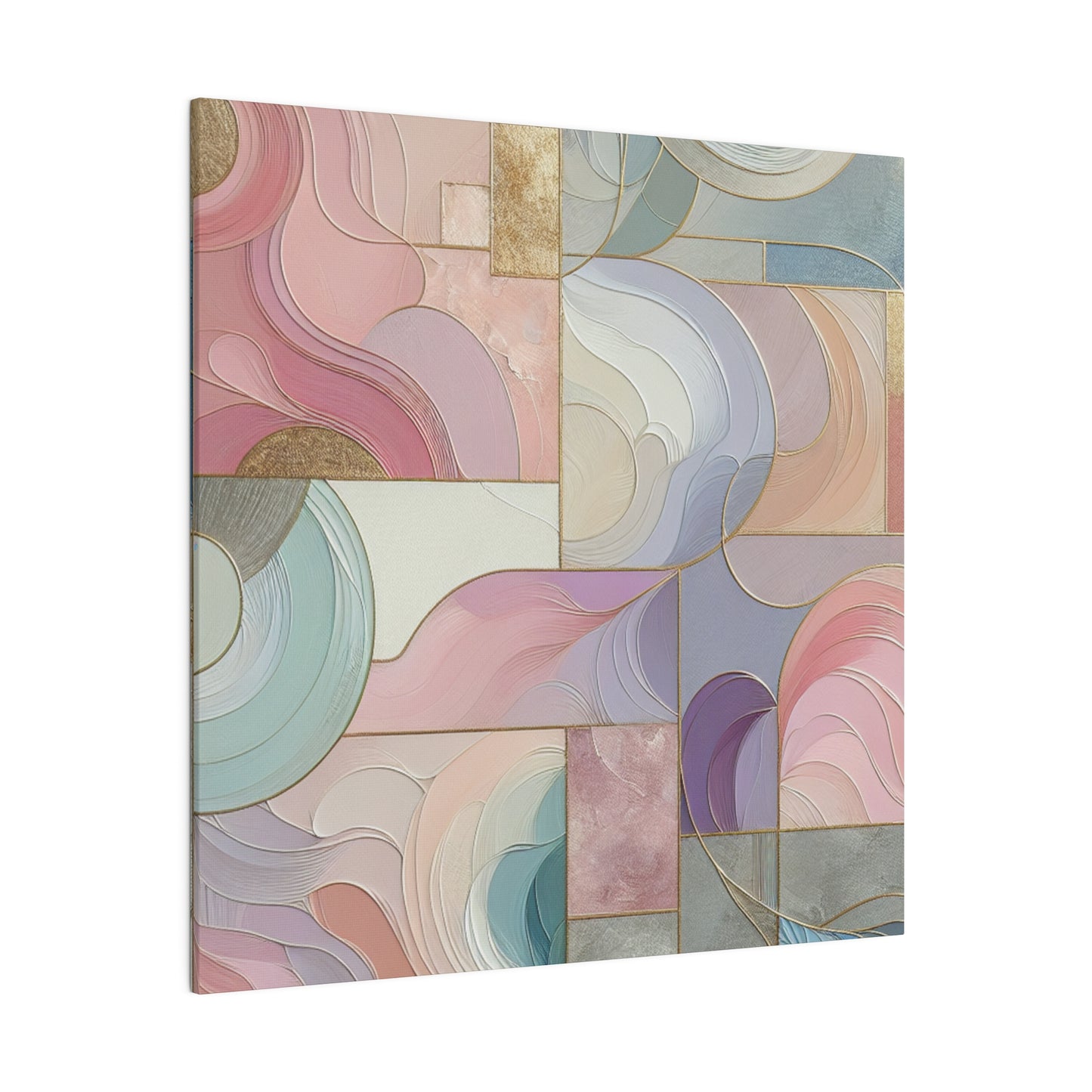 Pastel Watercolor Abstract - Canvas Art