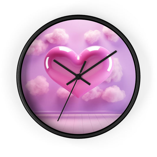 Heart on Cloud9 Wall Clock #Timepiece