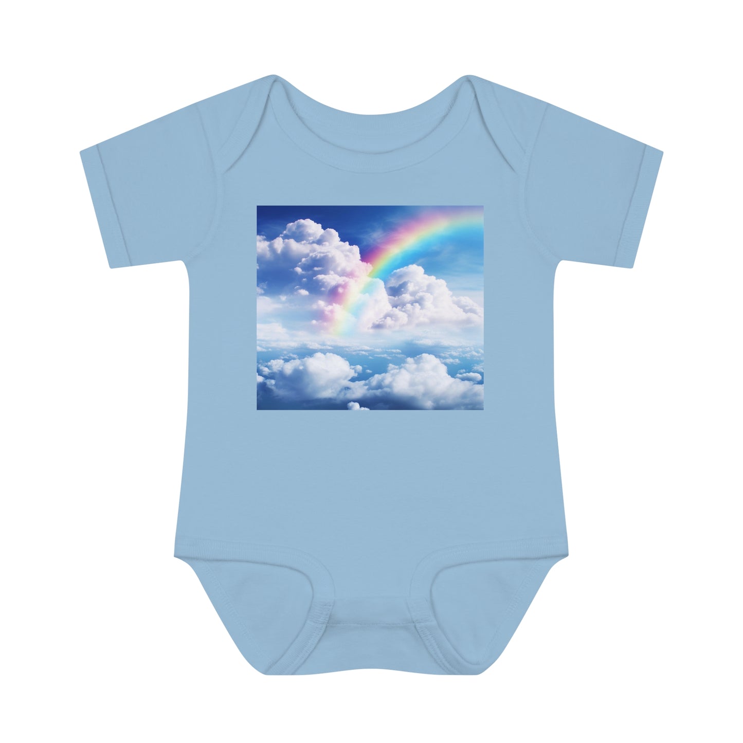 rainbow clouds   - Infant Baby Onsie