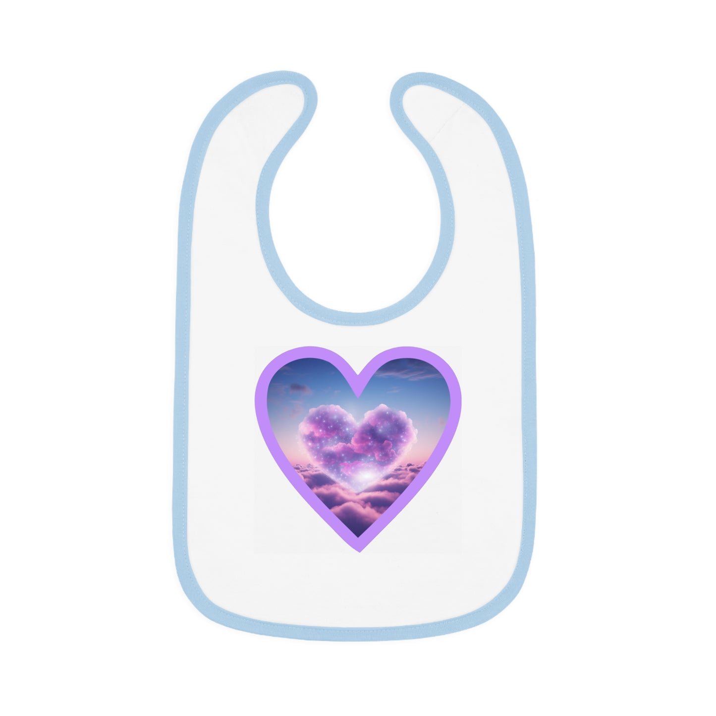 Heart Cloud 9 Neon  - Baby Bib