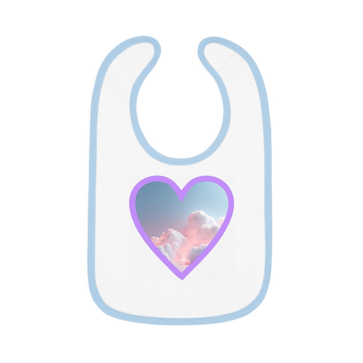 Cloud 9 Neon Clouds  - Baby Bib Art