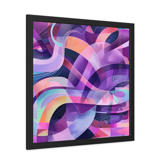 Geometric Purple- Framed Poster