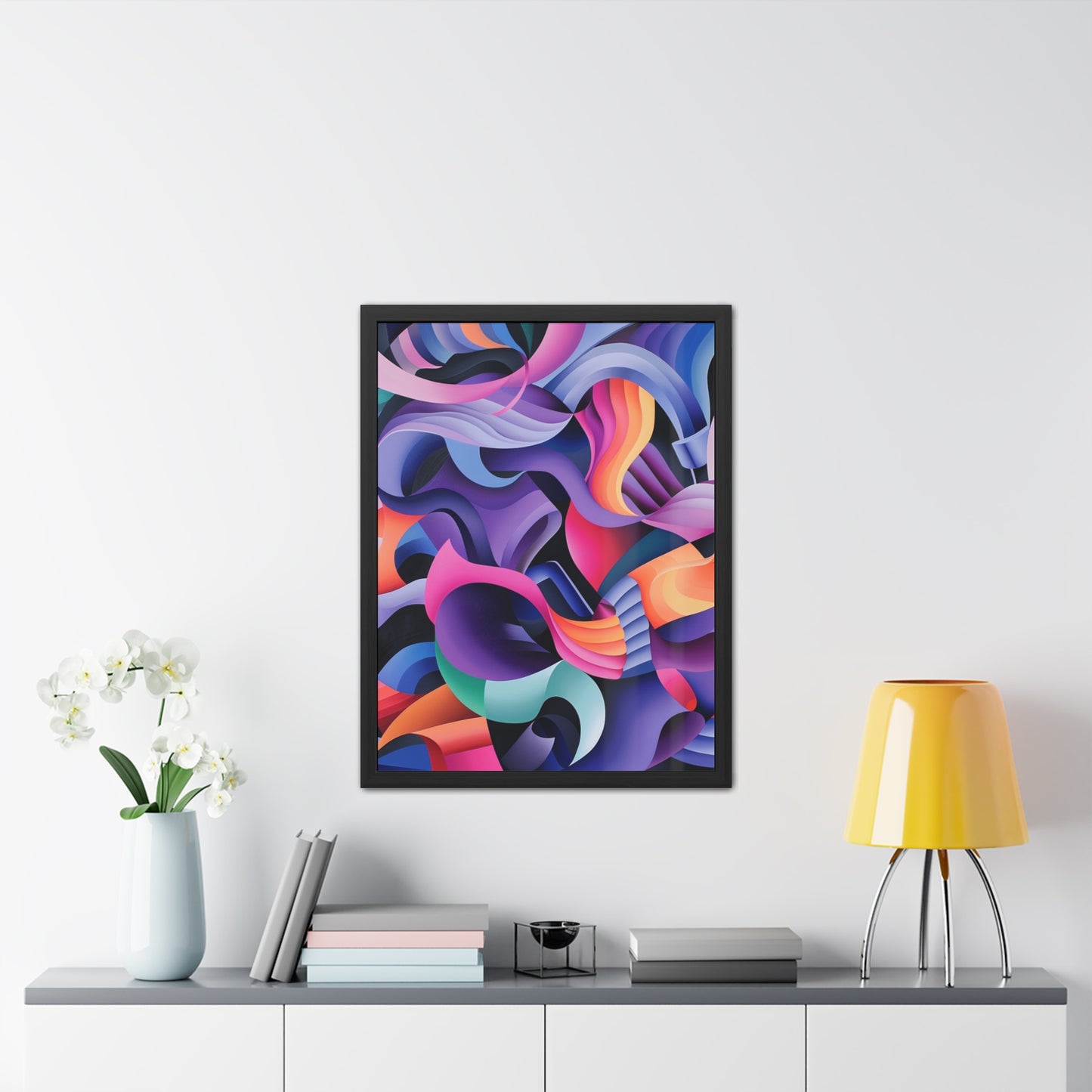 Geometric Purple - Framed Poster